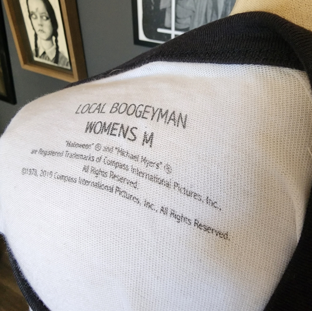 Michael Meyers RARE Local Boogeyman Ringer Tee - Picture 3 of 5